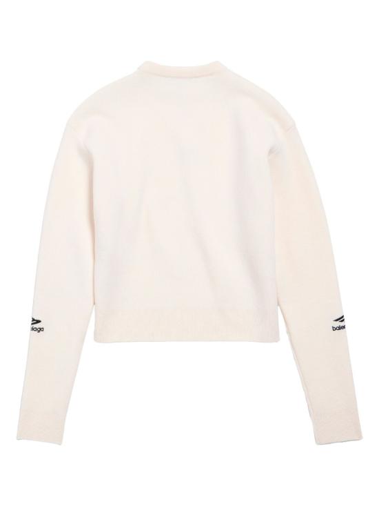 25SS 발렌시아가 스웨터 807779T1701 9000 WHITE - BALENCIAGA