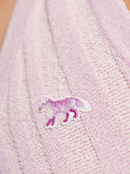  메종키츠네 민소매 티셔츠 MW00812KT1104 lilac - MAISON KITSUNE