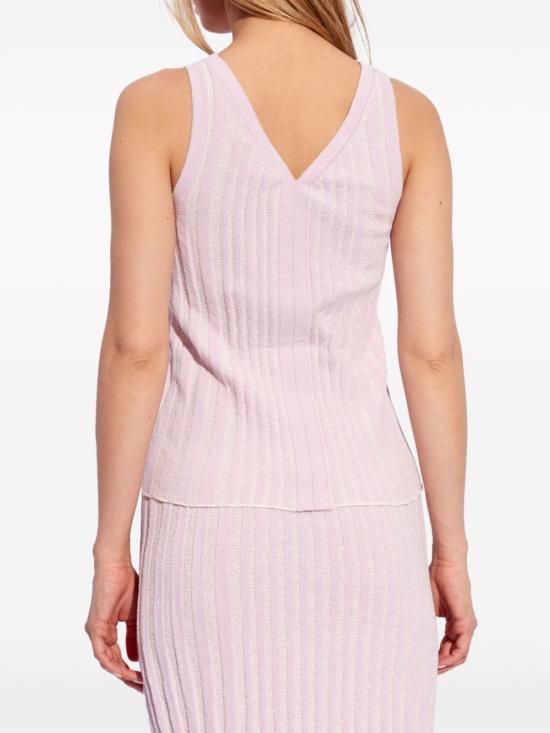  메종키츠네 민소매 티셔츠 MW00812KT1104 lilac - MAISON KITSUNE