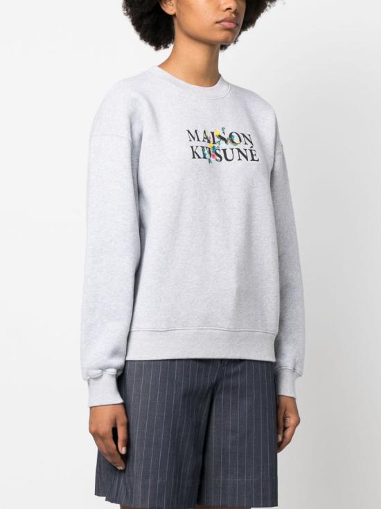  메종키츠네 긴팔 티셔츠 LW00305KM0307093 grey - MAISON KITSUNE