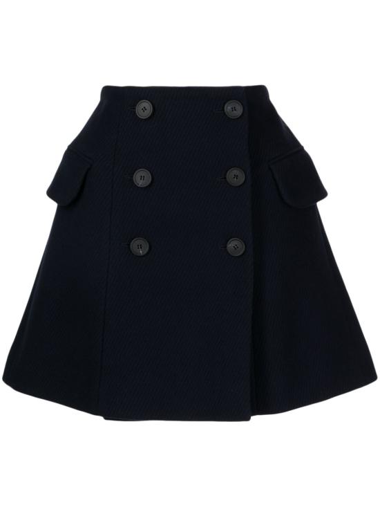  메종키츠네 미디 스커트 LW01503WM0022P476 navy