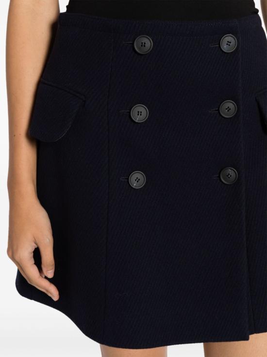  메종키츠네 미디 스커트 LW01503WM0022P476 navy - MAISON KITSUNE