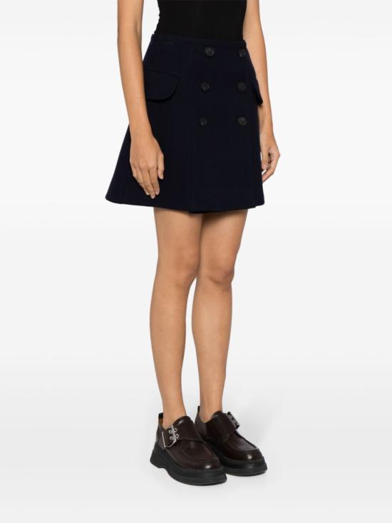  메종키츠네 미디 스커트 LW01503WM0022P476 navy - MAISON KITSUNE