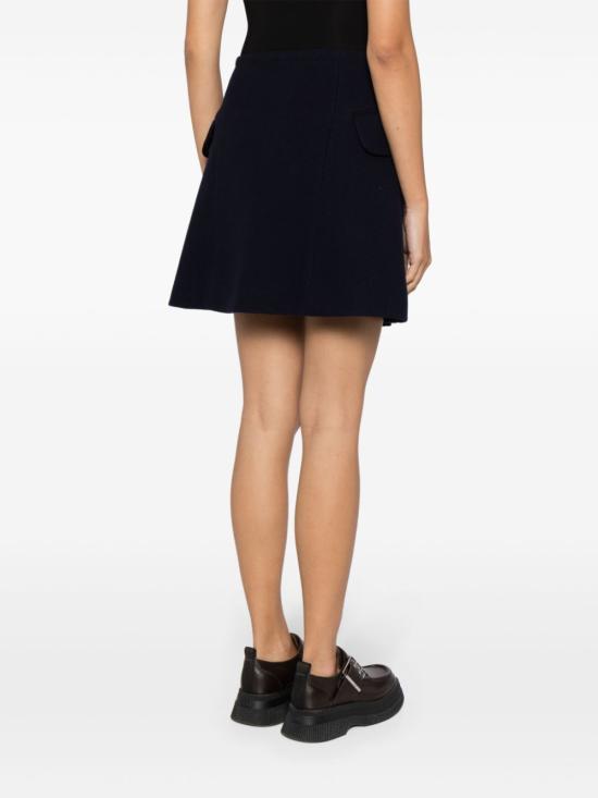  메종키츠네 미디 스커트 LW01503WM0022P476 navy - MAISON KITSUNE