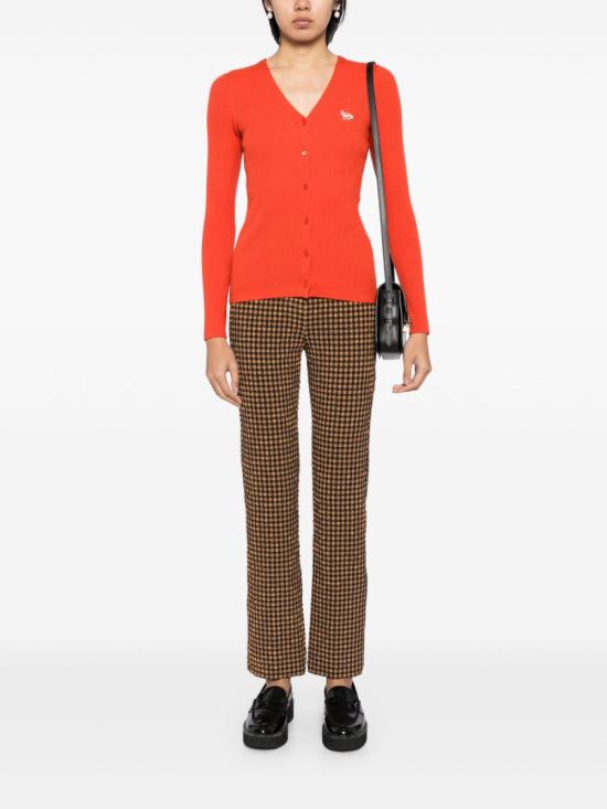  메종키츠네 가디건 NW00507KT1091P653 red - MAISON KITSUNE