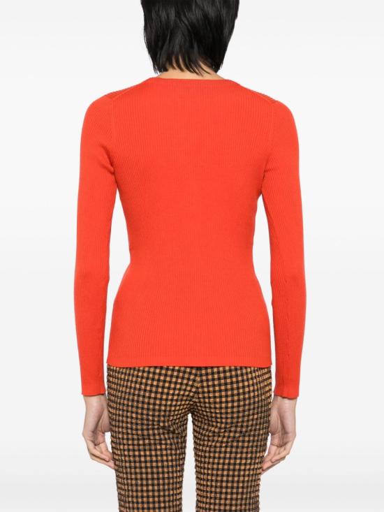  메종키츠네 가디건 NW00507KT1091P653 red - MAISON KITSUNE