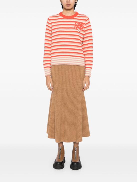  메종키츠네 스웨터 NW00804KM03290019 burnt - MAISON KITSUNE