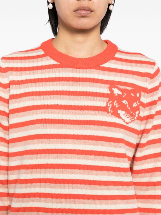  메종키츠네 스웨터 NW00804KM03290019 burnt - MAISON KITSUNE