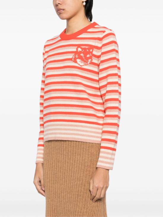  메종키츠네 스웨터 NW00804KM03290019 burnt - MAISON KITSUNE