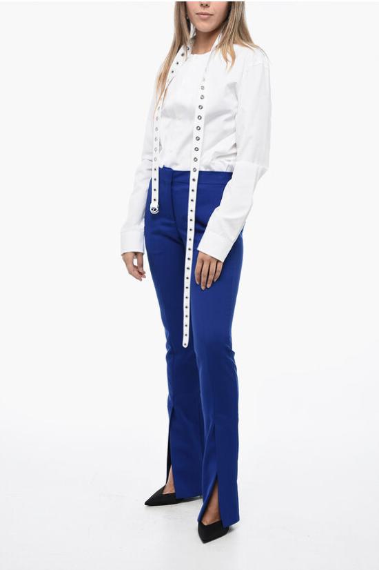  오프화이트 스트레이트 팬츠 OWCA136F23 FAB001 4545 Blue - OFF WHITE