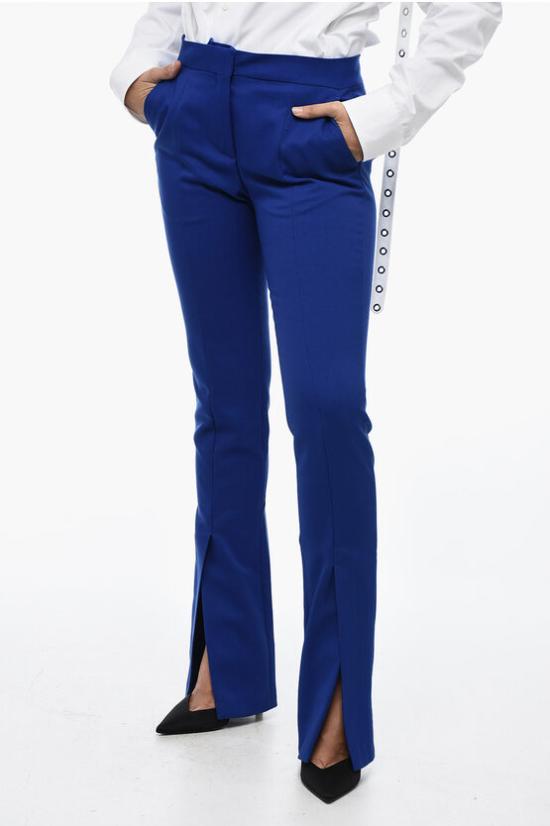  오프화이트 스트레이트 팬츠 OWCA136F23 FAB001 4545 Blue