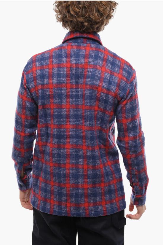  데스틴 긴팔 셔츠 WESTERCOLRWO R26 Blu Fantasia a quadri Rosso Multicolor - DESTIN