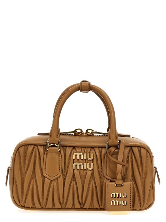 26FW 미우미우 아르카디 로고 토트백 5BB142VOONAN88F098L Brown