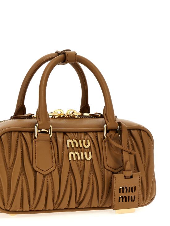 26FW 미우미우 아르카디 로고 토트백 5BB142VOONAN88F098L Brown - MIU MIU
