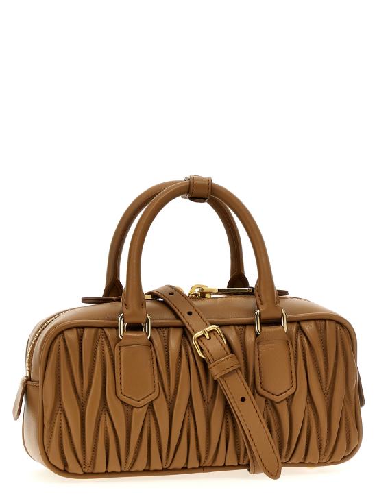 26FW 미우미우 아르카디 로고 토트백 5BB142VOONAN88F098L Brown - MIU MIU