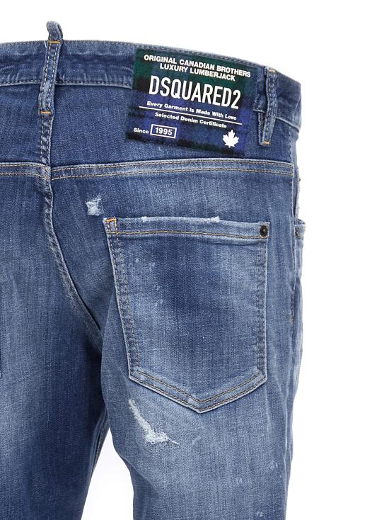 25SS 디스퀘어드2 라이트 헤리티지 워시 스케이터 진 S74LB1675S30872470 Blue - DSQUARED2