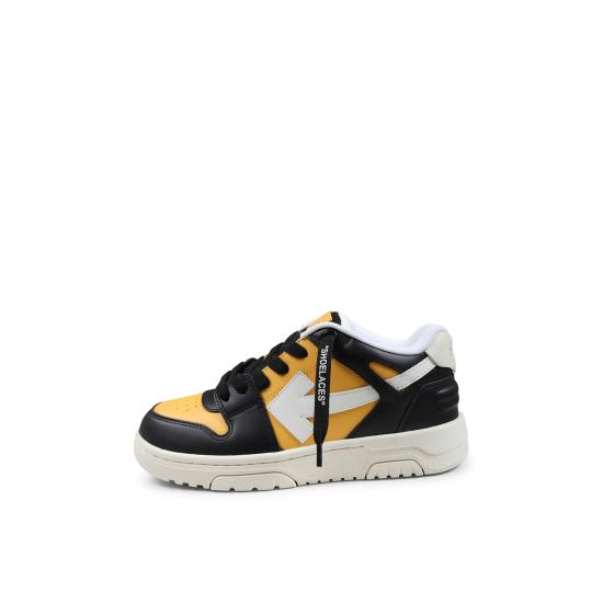 25SS [키즈] 오프화이트 스니커즈 OBIA011S25LEA0011610 YELLOW - OFF WHITE