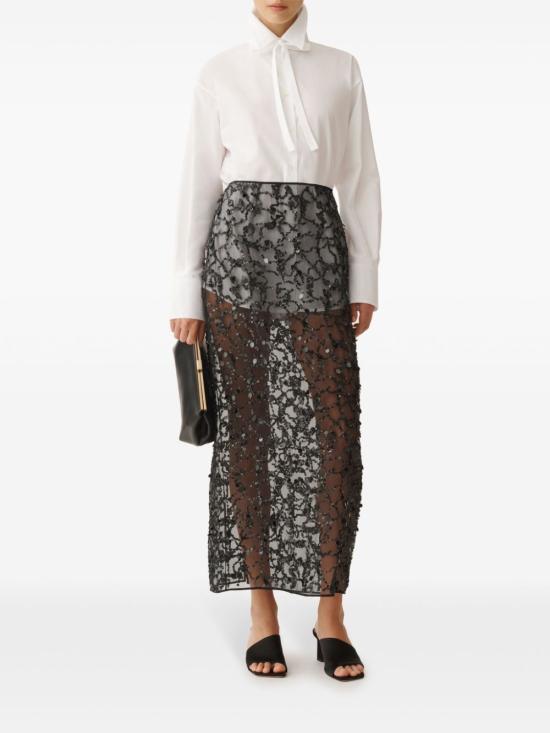  파비아나 필리피 미디 스커트 GND265F401L1840000 black - FABIANA FILIPPI