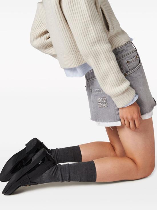  미우미우 숏 스커트 GWD278S23113LF - MIU MIU