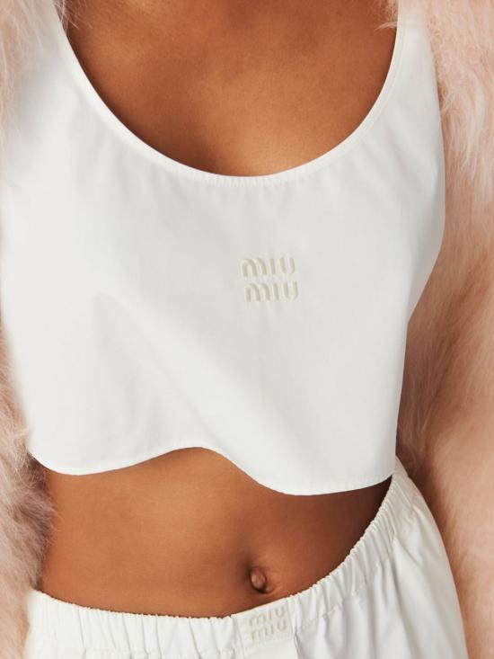  미우미우 민소매 티셔츠 MT1982SOOO10RG - MIU MIU