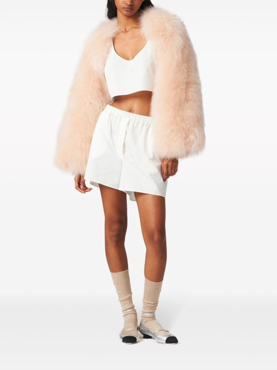  미우미우 민소매 티셔츠 MT1982SOOO10RG - MIU MIU