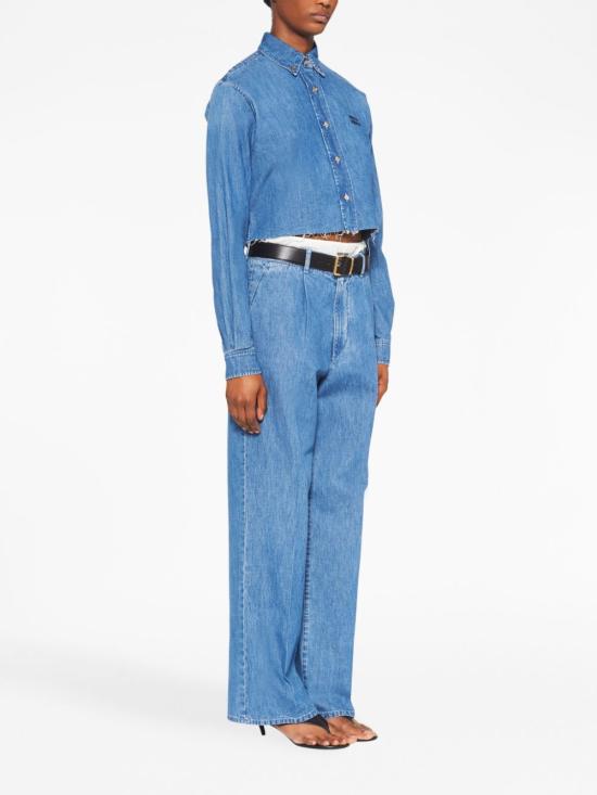  미우미우 셔츠 GWC104S2321294 blue - MIU MIU