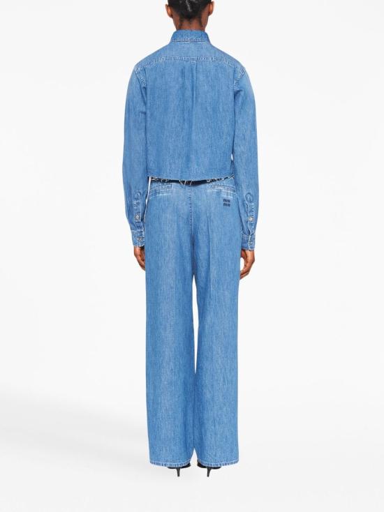  미우미우 셔츠 GWC104S2321294 blue - MIU MIU