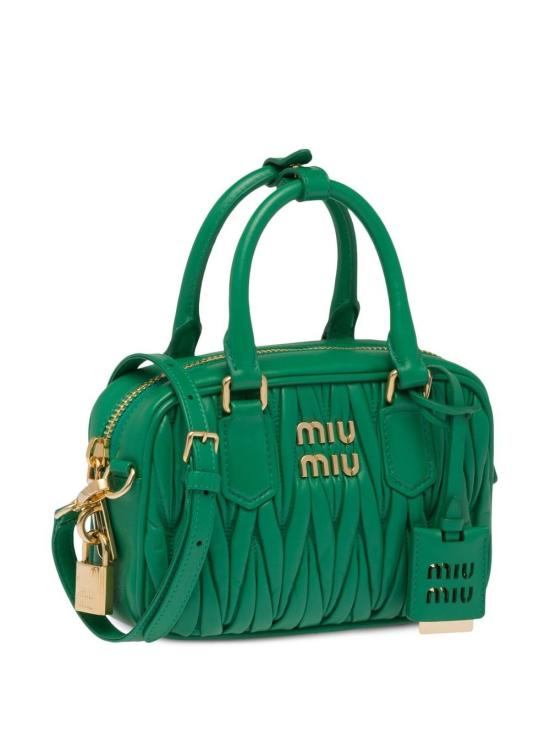  미우미우 토트백 5BB123VYOON88 green - MIU MIU