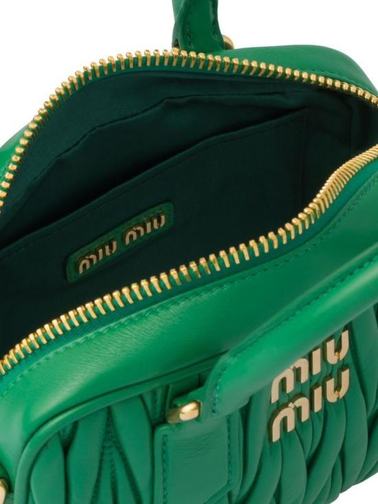  미우미우 토트백 5BB123VYOON88 green - MIU MIU