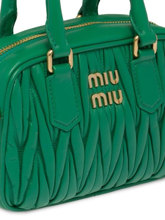  미우미우 토트백 5BB123VYOON88 green - MIU MIU