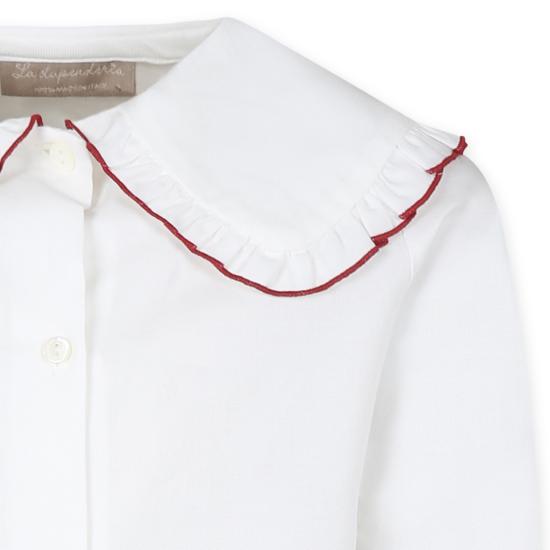 24FW [키즈] 라스투펜데리아 셔츠 TJCM46B01 WHITE - LA STUPENDERIA