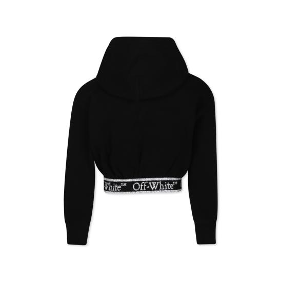 24FW [주니어] 오프화이트 풀오버 OGBB005F24FLE0021001 BLACK - OFF WHITE