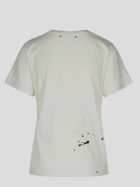 25SS 골든구스 반팔 티셔츠 GWP02008 P00162611945 Whiteblackred - GOLDEN GOOSE