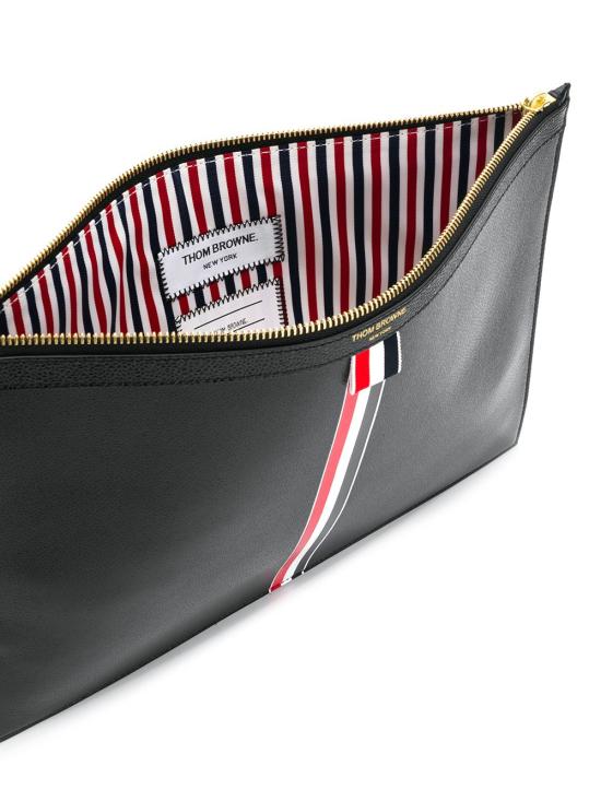  톰브라운 클러치/파우치 MAC054A00198 black - THOM BROWNE