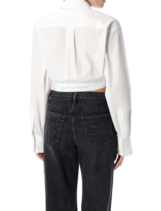 25SS 알렉산더 왕 긴팔 티셔츠 1WC1251976 100 Bianco - ALEXANDER WANG