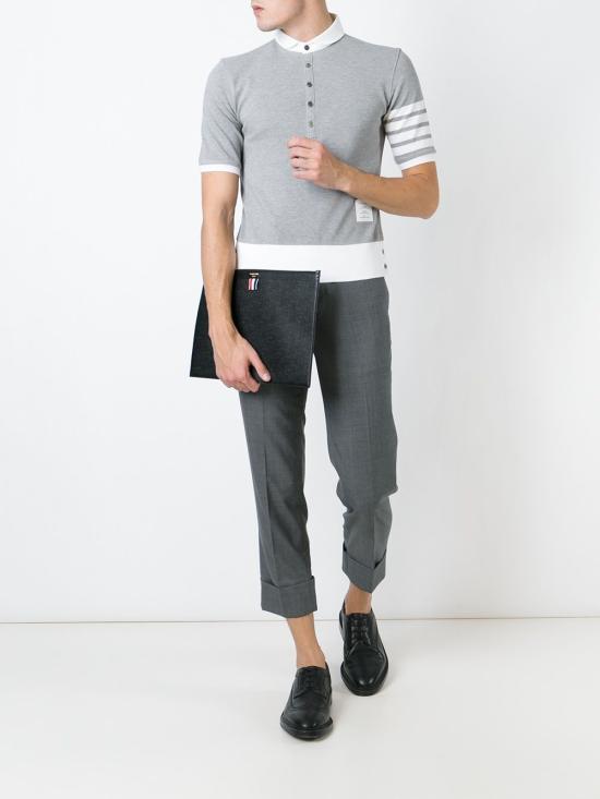  톰브라운 클러치/파우치 MAC021L00198 black - THOM BROWNE