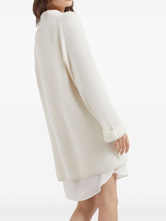  브루넬로 쿠치넬리 미디 원피스 M12709A92C2723 white - BRUNELLO CUCINELLI
