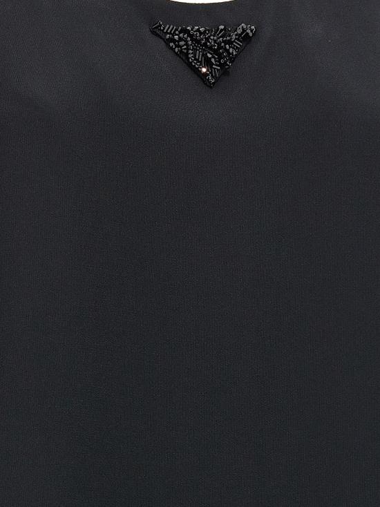 24FW 프라다 숏 원피스 P3O02RSOOO152DF0002 Black - PRADA