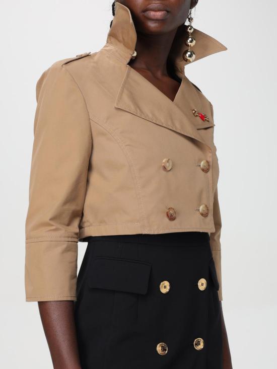 24FW 모스키노 자켓 05235521 0087 Brown - MOSCHINO