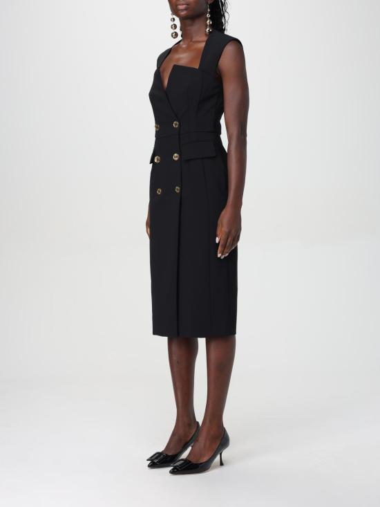 24FW 모스키노 롱 원피스 04075524 0555 Black - MOSCHINO