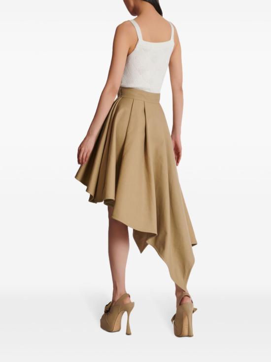  발망 미디 스커트 DF0LD445CF480FK beige - BALMAIN