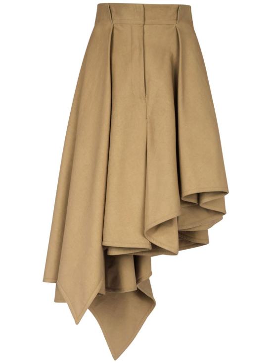  발망 미디 스커트 DF0LD445CF480FK beige