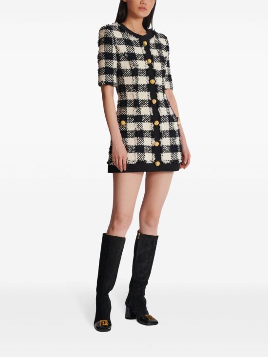  발망 롱 원피스 DF0R7360MF82EAB - BALMAIN