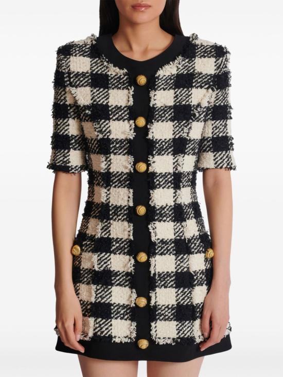  발망 롱 원피스 DF0R7360MF82EAB - BALMAIN