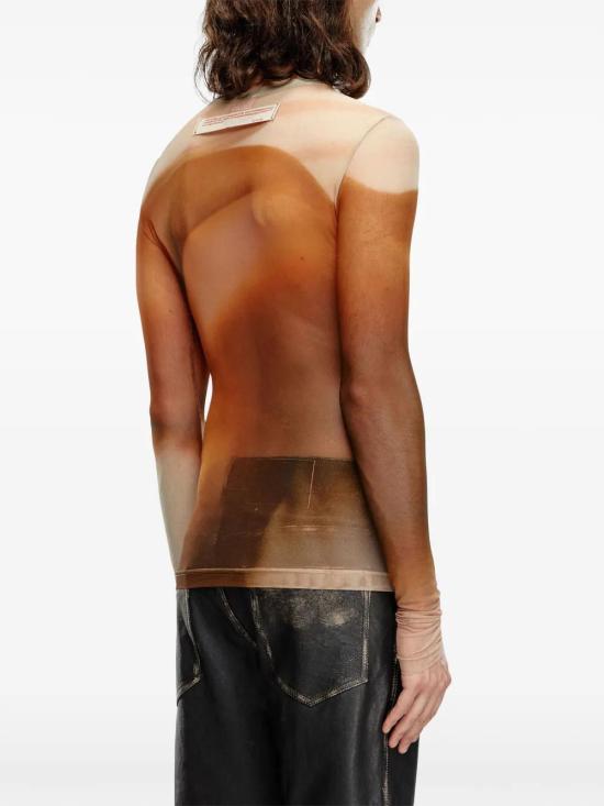  디젤 긴팔 티셔츠 P014390SPEM orange - DIESEL