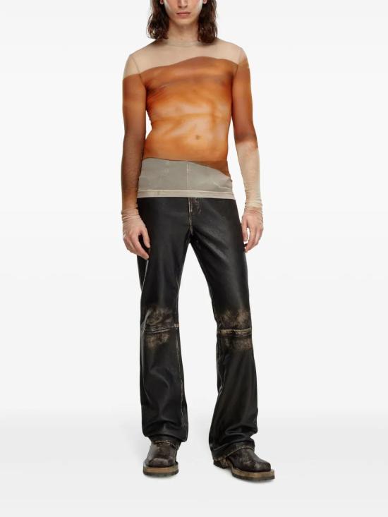  디젤 긴팔 티셔츠 P014390SPEM orange - DIESEL