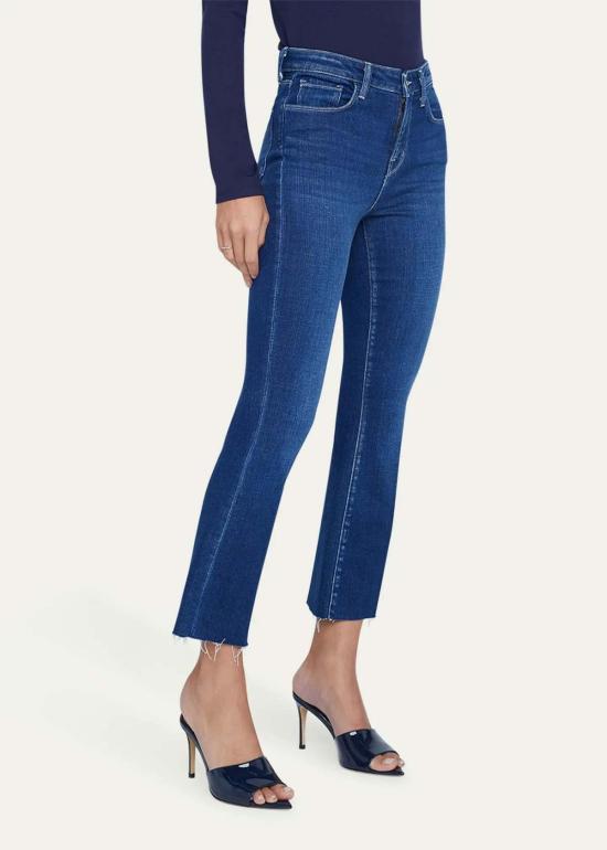  라장스 데님 팬츠 L'agence Kendra 하이 라이즈 크롭 진 Sutton - L'AGENCE