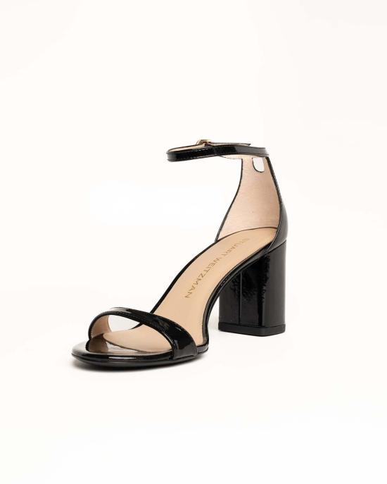  스튜어트 와이츠먼 누디스트 블록 75 힐/펌프스 블랙 - STUART WEITZMAN