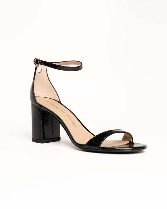  스튜어트 와이츠먼 누디스트 블록 75 힐/펌프스 블랙 - STUART WEITZMAN