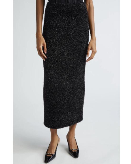  Lela Rose 롱 스커트 렐라 로즈 틴셀 스커트 - OTHER BRANDS